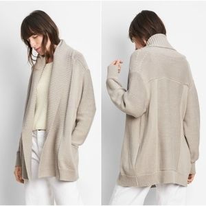 VINCE Chunky Cardigan Sweater in Fossil